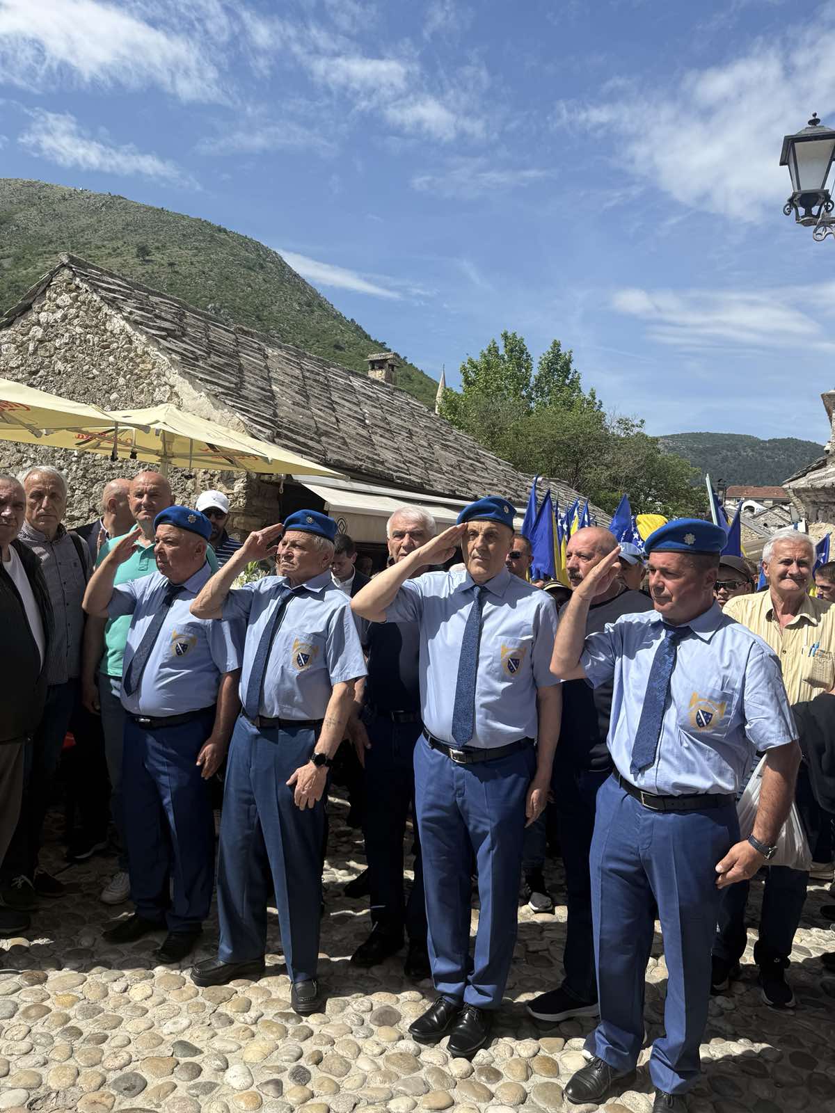 Obilježavanje pogibije prvih mostarskih policajaca Fadila Karića i Jasmina Brekala 6.5.1992.godine na Starom mostu